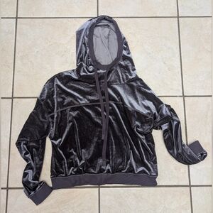 ALO Yoga Shimmering Silver Hoodie